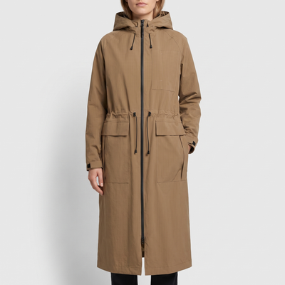 Women's Long Winter Coat - Mocca
