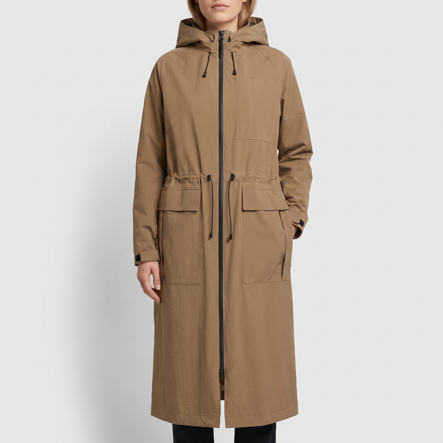 Women's Long Winter Coat - Mocca