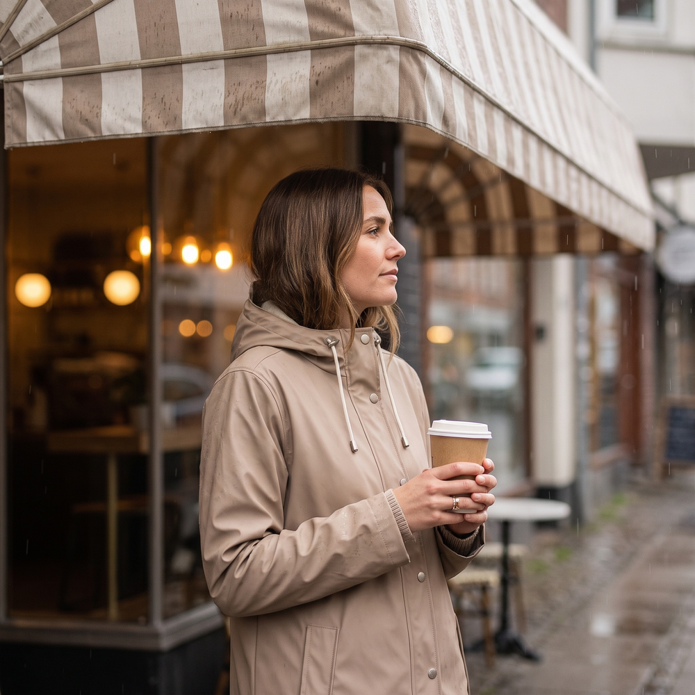Women's Long Rain Jacket - Atmosphere