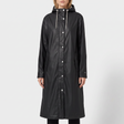 Women's Long Rain Jacket - Black Beauty