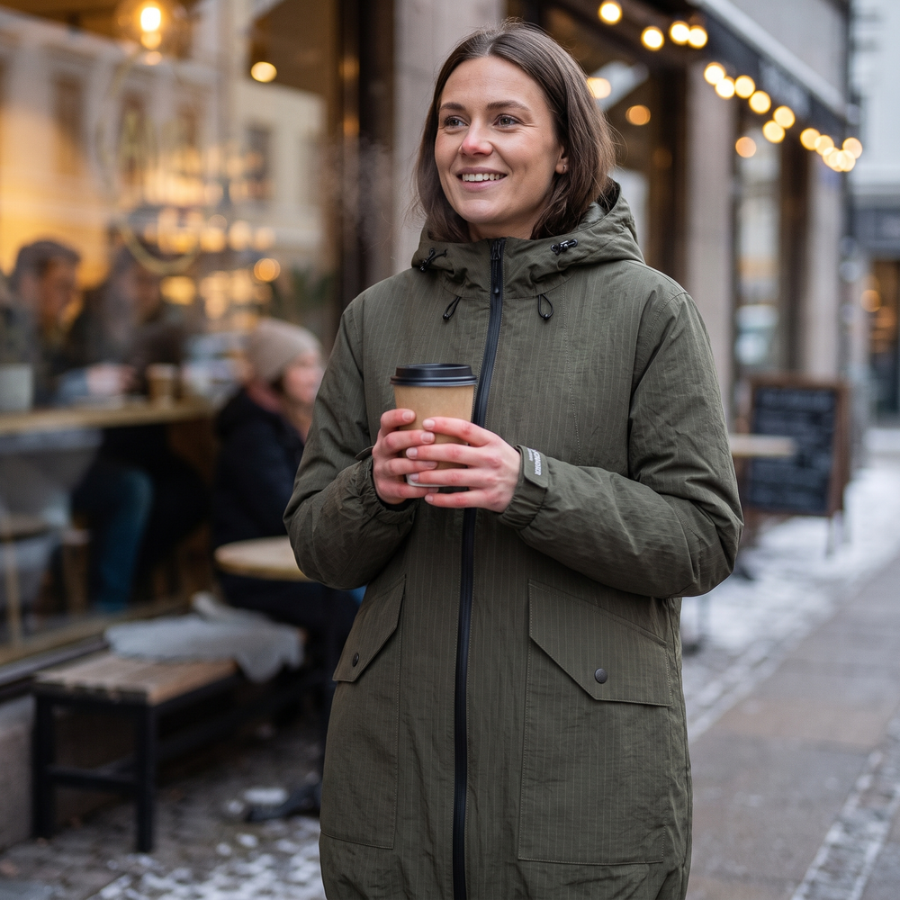 Women's Short Winter Jacket - Wren