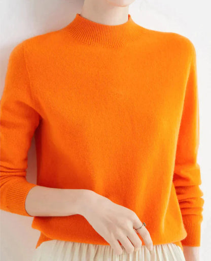 High-Neck Knit Top