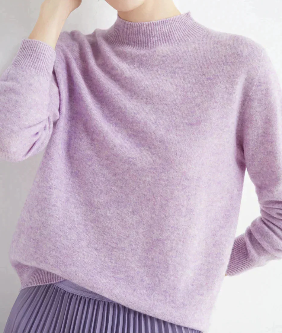 High-Neck Knit Top
