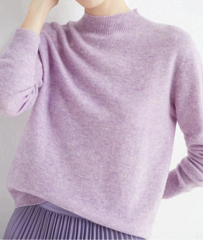High-Neck Knit Top