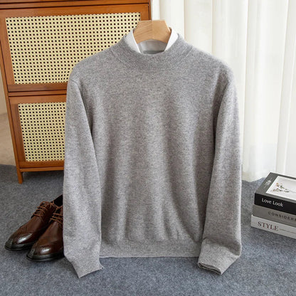 Roll-Neck High-Neck Knit Top
