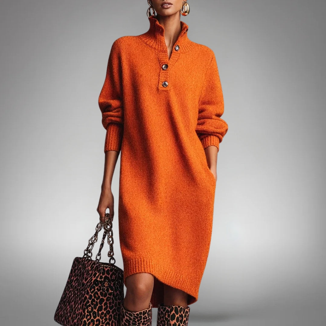Button-Front Dress