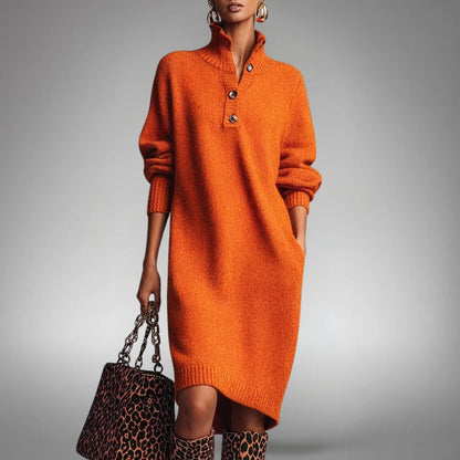 Button-Front Dress