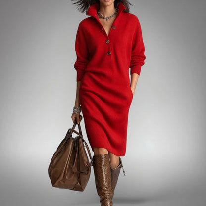 Button-Front Dress