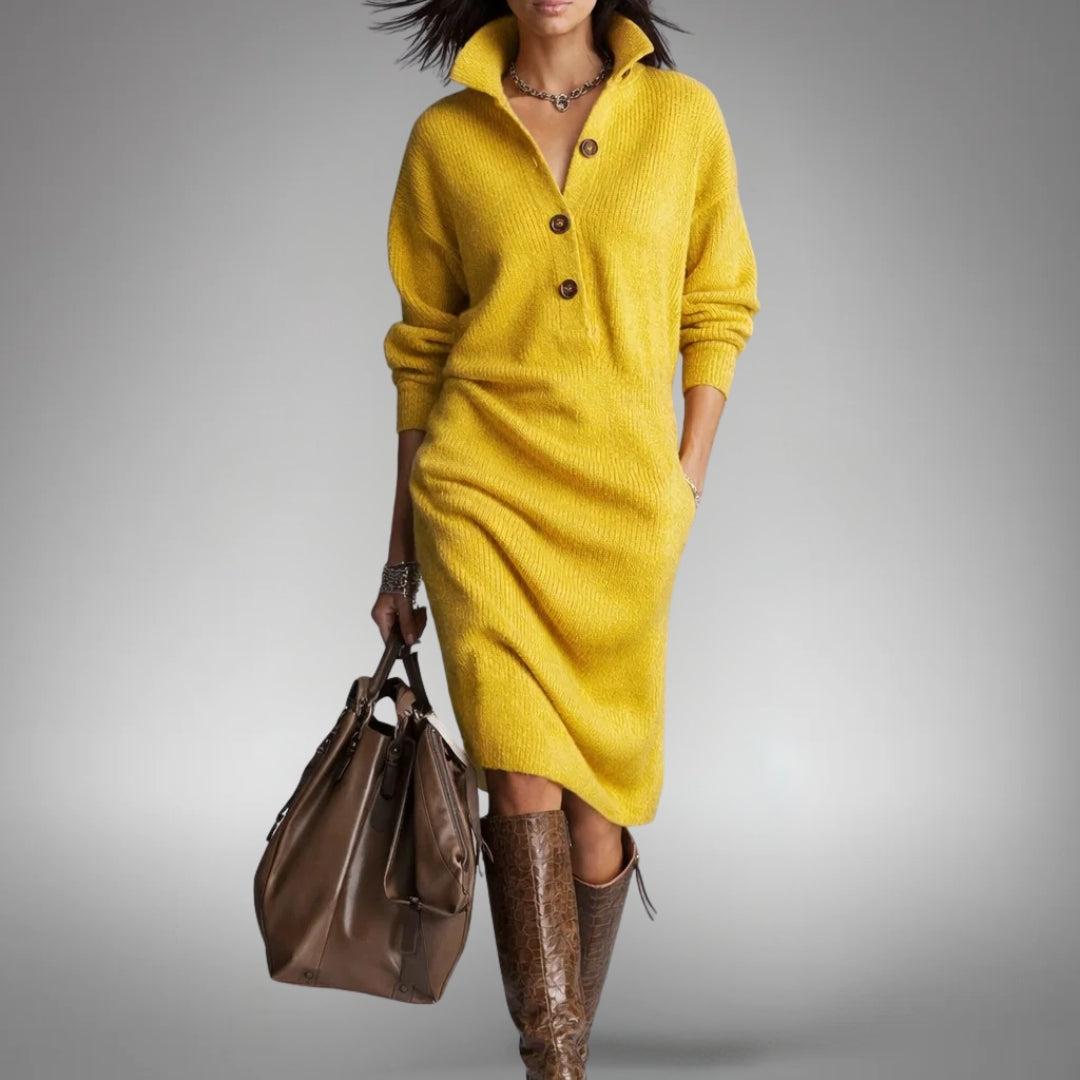 Button-Front Dress