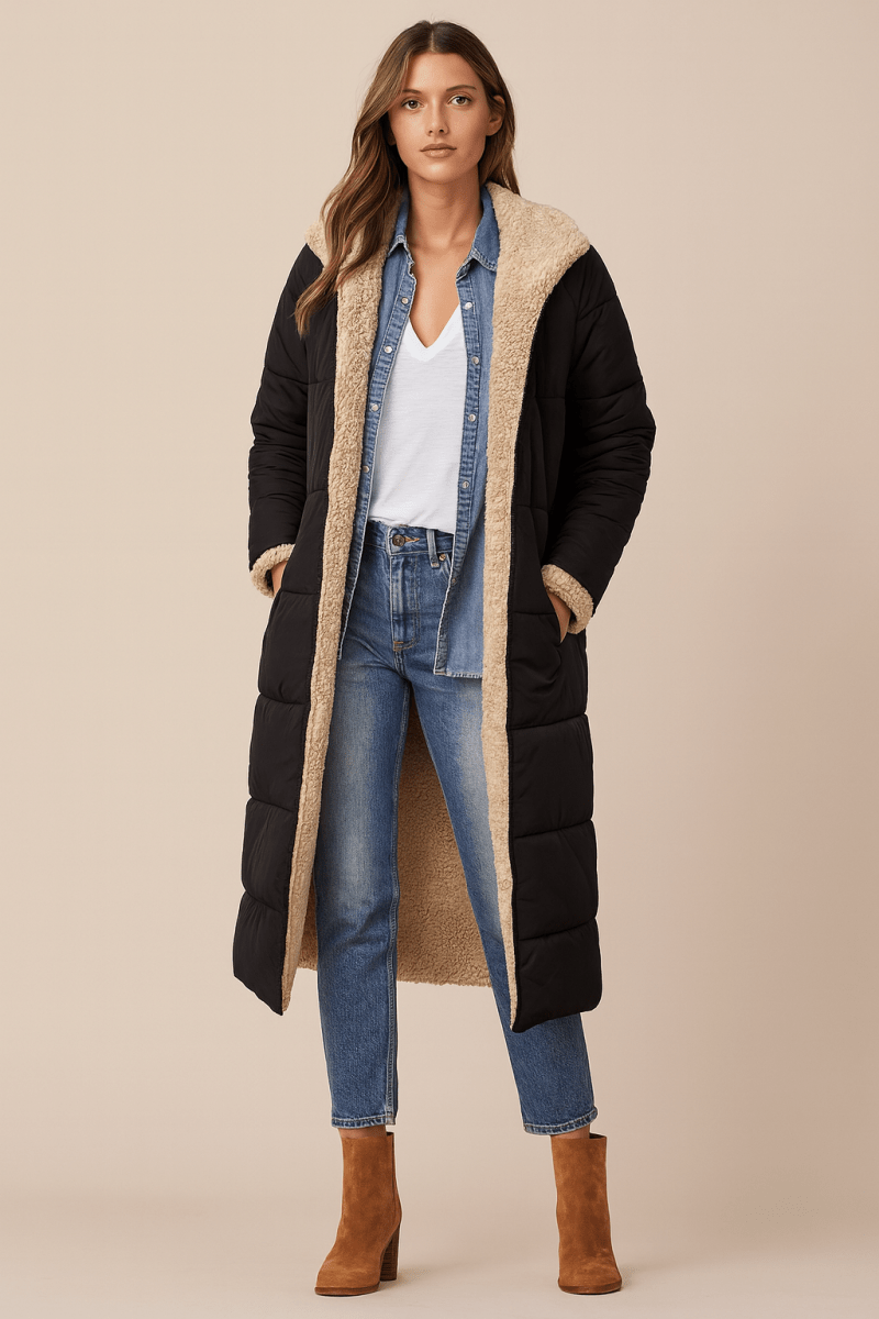 Hooded Quilted Coat
