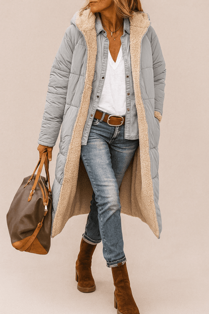 Hooded Quilted Coat