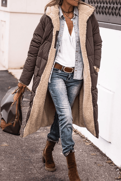Hooded Quilted Coat