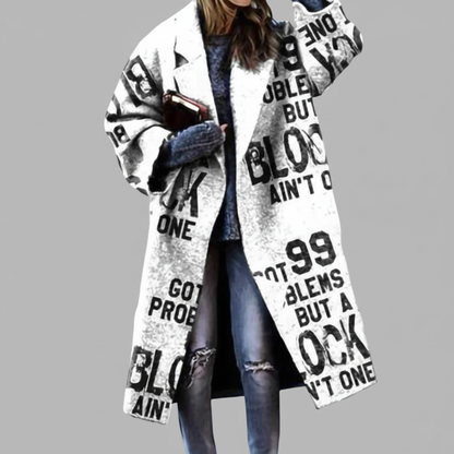 Plaid Lapel Coat