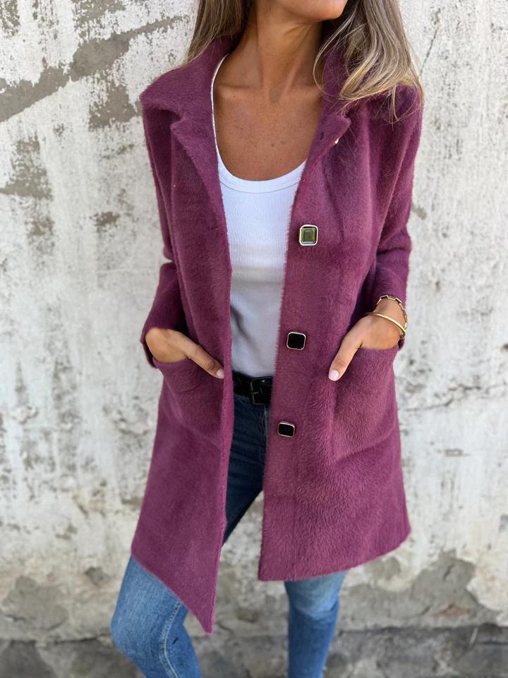 Button-Front Hooded Coat 2