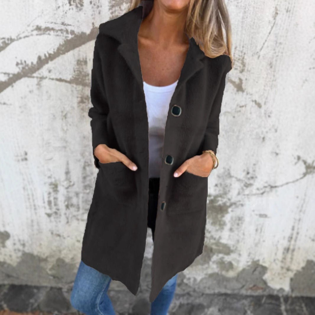 Button-Front Hooded Coat 2
