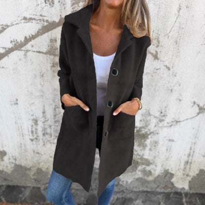 Button-Front Hooded Coat 2