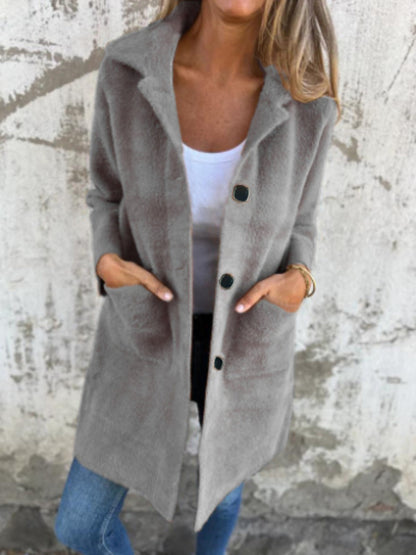 Button-Front Hooded Coat 2