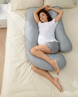 Poma U-Shape Pregnancy Pillow – Plush Maternity Body Pillow for Pregnant Women