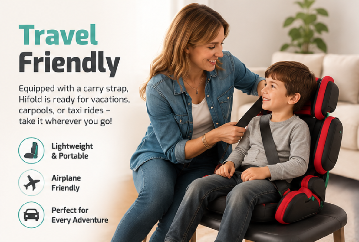 Nova Foldable Kids Booster Seat for Travel