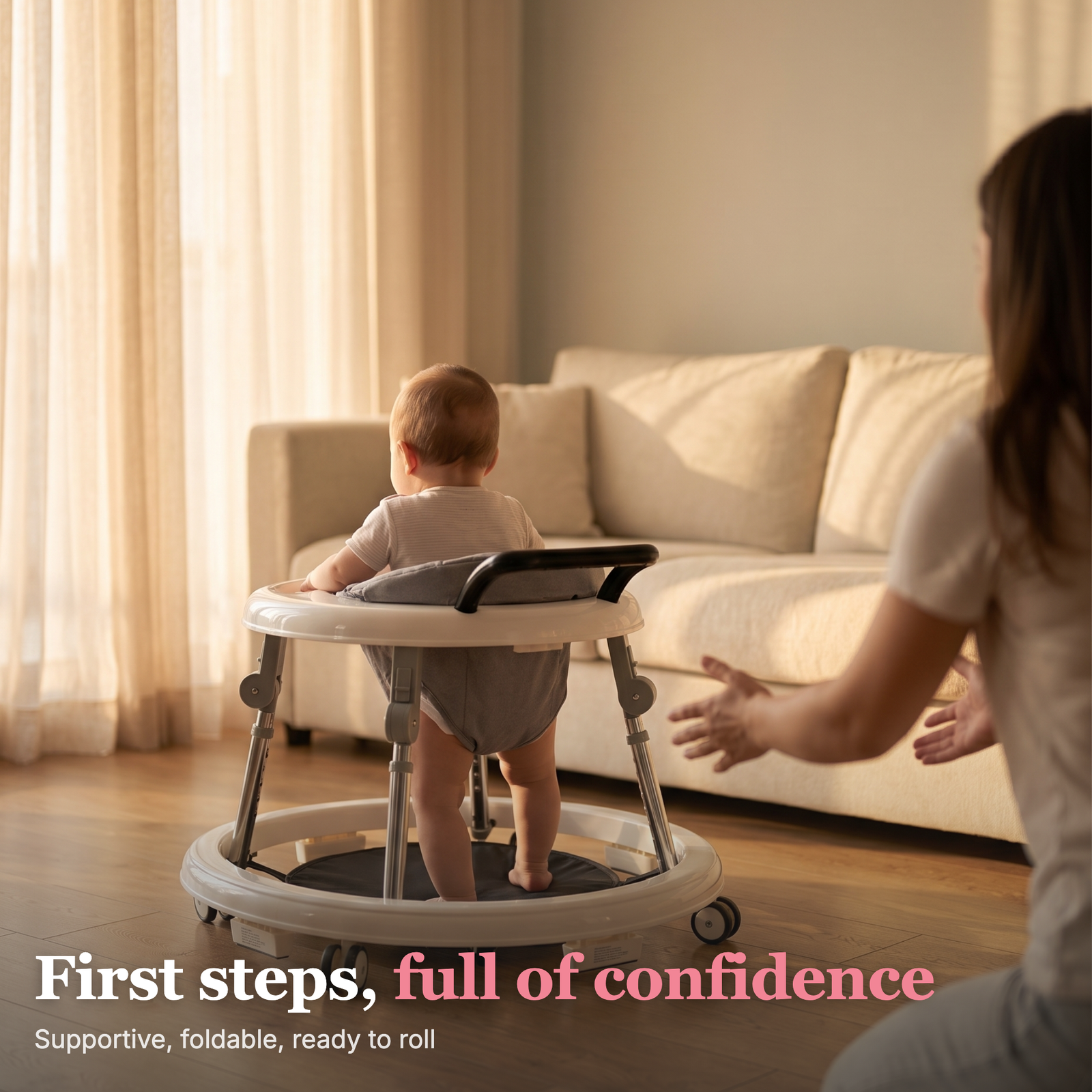 Wilma Foldable Adjustable Baby Walker (test)