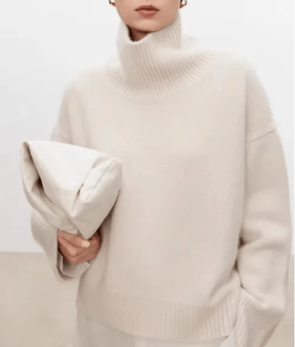 Turtleneck Wide-Sleeve Jumper