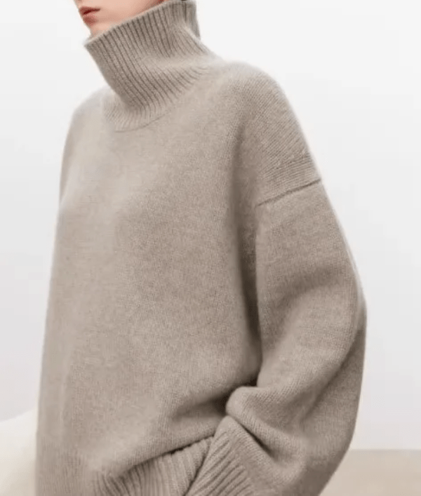 Turtleneck Wide-Sleeve Jumper