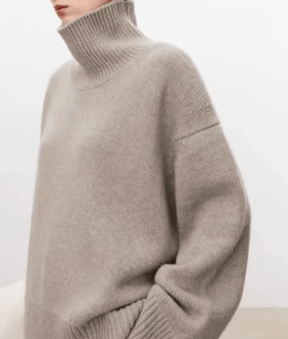 Turtleneck Wide-Sleeve Jumper