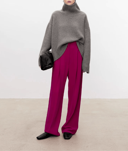Turtleneck Wide-Sleeve Jumper