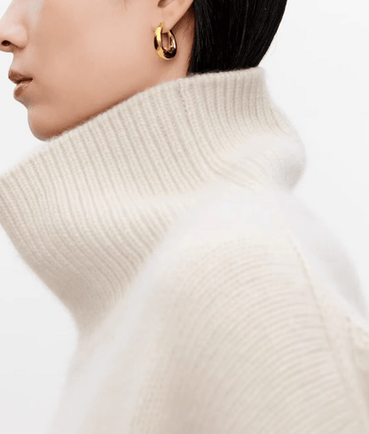 Turtleneck Wide-Sleeve Jumper