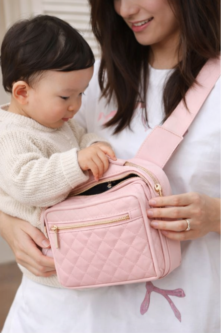 Flora Quilted Lightweight Crossbody Mom Baby Bag