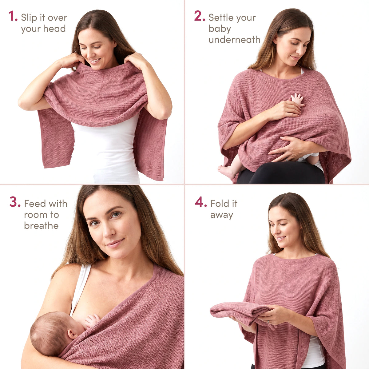 Sophia Breathable Nursing Cover Poncho
