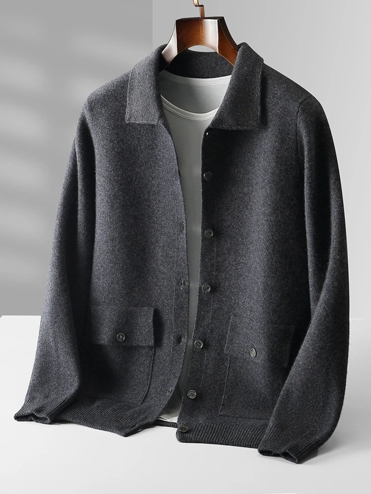 Collared Pocket Cardigan