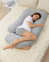 Poma U-Shape Pregnancy Pillow – Plush Maternity Body Pillow for Pregnant Women